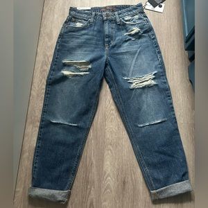 Joe’s “The Debbie Crop” High Rise Boyfriend Crop Jeans